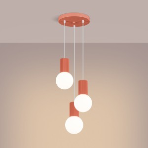 Halo lampa wisząca 3xG9 brzoskwiniowa SL.1755