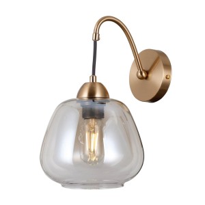 Felis kinkiet 1xE27 złoty bursztynowy WL-40824-1-GD