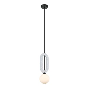 Masso lampa wisząca 1xG9 czarna jasnoszara PND-59839-1-LGR