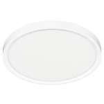 Plafon LED Maq D30 o mocy 24W w kolorze białym, w okrągłym kształcie z płaską powierzchnią. Ujęcie frontalne, produkt zamontowany na suficie, bez dodatkowych elementów dekoracyjnych.