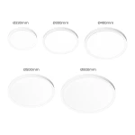 Plafon LED Maq D40 32W CCT w kolorze białym, dostępny w pięciu rozmiarach: Ø230mm, Ø300mm, Ø400mm, Ø500mm, Ø600mm. Okrągła, gładka konstrukcja, idealna do nowoczesnych wnętrz.