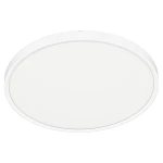 Plafon LED Maq D40 o mocy 32W w kolorze białym, okrągły, z płaską powierzchnią, zamontowany sufitowo. Obudowa w neutralnym odcieniu, bez widocznych napisów czy wzorów. Ujęcie z przodu, prezentujące całość produktu.
