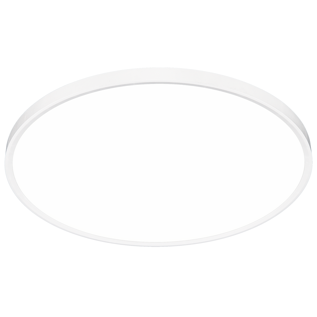 Plafon LED Maq D60 o mocy 50W w kolorze białym, okrągły, o cienkiej, minimalistycznej ramie. Produkt widoczny z przodu, na jednolitym tle, bez dodatkowych elementów dekoracyjnych.
