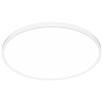 Plafon LED Maq D60 o mocy 50W w kolorze białym. Okrągły kształt z cienką ramką, matowa powierzchnia. Ujęcie frontalne, produkt w pozycji poziomej, bez dodatkowych elementów w tle. Idealny do oświetlenia wnętrz.