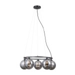 Molite lampa wisząca 5xG9 czarna dymiony PND-1098-5R-BK