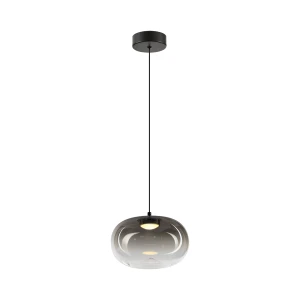 Vaso 1 lampa wisząca LED 4W 3000K czarna/dymiony  ML1397