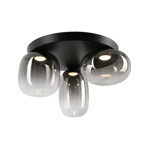 Vaso lampa sufitowa LED 12W 3000K czarna/dymiony ML1412
