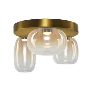 Vaso lampa sufitowa LED 12W 3000K złota/bursztynowy ML1414