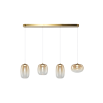 Vaso lampa wisząca LED 15W 3000K złota/bursztynowy ML1408