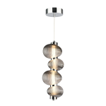 Bolla lampa wisząca LED 17W 3000K chrom/dymiony ML1423