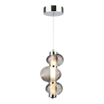 Bolla lampa wisząca LED 12W 3000K chrom/dymiony ML1425