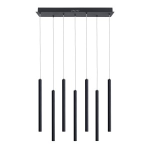 Valdes lampa wisząca 7xLED 35W CCT czarna PND-22302-7-BK