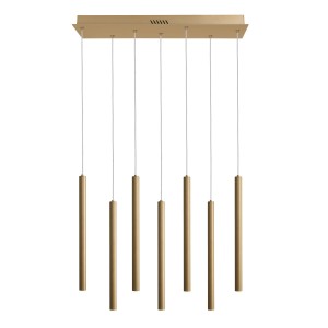 Valdes lampa wisząca 7xLED 35W CCT złota PND-22302-7-GD