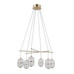 Alani lampa wisząca 6xLED 32W  złota PND-34375-6-HBR