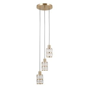 Alma lampa wisząca 3xE27 złota PND-40668-3-HBR