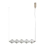 Fuente lampa wisząca 5xLED 25W złota PND-34395-5-HBR