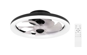 Flip plafon z wentylatorem i pilotem LED D40 36W + 15W CCT czarny