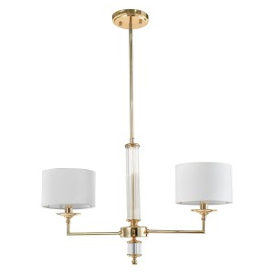 Sutton lampa wisząca 2xE14 złota P02392AU-WH