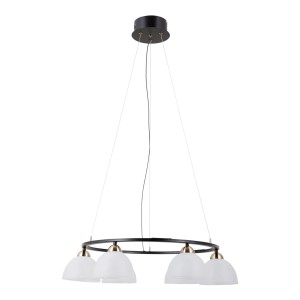 Montiela lampa wisząca 6xLED 30W czarna złota PND-34374-6-BK