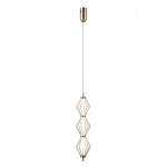 Sevil lampa wisząca 3xLED 15W złota ND-34403-3V-HBR