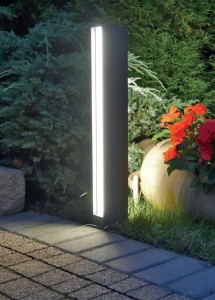 Linea H60 lampa stojąca ogrodowa 2xLED 16W 4000K ciemny popiel