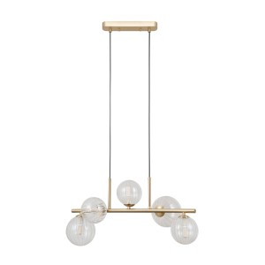 Toledo lampa wisząca 5xG9 złota PND-40717-5-HBR