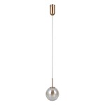 Velada lampa wisząca 1xLED 5W złota PND-34381-1-HBR