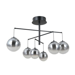 Velada lampa sufitowa 6xLED 30W czarna PND-34381-6-BK