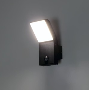 Clark LED kinkiet elewacyjny z czujnikiem ruchu grafitowy