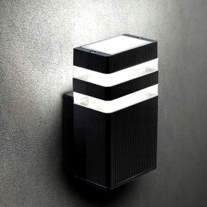 Inez kinkiet elewacyjny ogrodowy 1-punktowy czarny