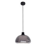 Apiro lampa wisząca 1xE27 czarna dymiony PND-84638-BK-SG