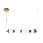 Evans lampa wisząca 4xLED 22W złota PND-94981-4A-GD