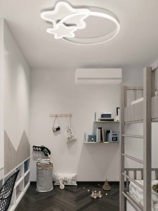 Gwiazdki lampa sufitowa z pilotem LED 60W CCT biała