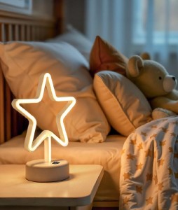 Gwiazdka lampka nocna LED 2W 3000K biała