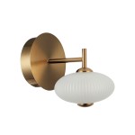 Nico kinkiet 1xLED 5W złoty biały WL-8545-1-BK-GD