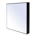 Panel natynkowy LED 24W CCT w kolorze czarnym, prostokątny, z płaską powierzchnią emitującą światło. Produkt zamontowany w pozycji pionowej, z widocznymi krawędziami. Odporny na wilgoć (IP44), idealny do użytku w pomieszczeniach.