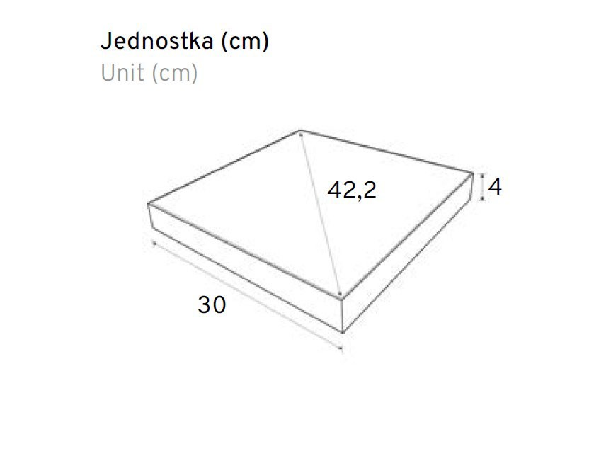 Panel natynkowy LED 24W CCT IP44 w kolorze białym o wymiarach 42,2 cm x 30 cm i wysokości 4 cm. Produkt ma prostokątny kształt z cienką ramką, idealny do oświetlenia wnętrz.