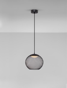 Rita lampa wisząca 1xLED 12W czarna LE44253