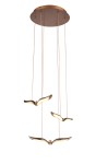 Gufo lampa wisząca LED 20W 3000K różowe złoto ST-DL8506