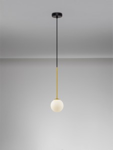 Chao lampa wisząca 1xG9 czarna złota LE44267
