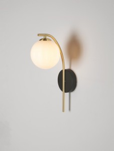 Chao kinkiet 1xG9 czarny złoty LE44270