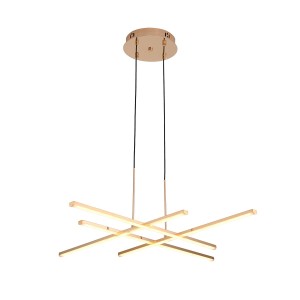 Criss Cross lampa wisząca LED 48W 3000K złota ST-MD240406-4 gold