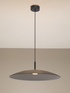 Peca lampa wisząca 1xLED 17W czarna szary LE44271