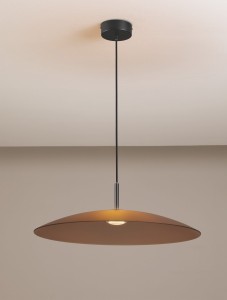Peca lampa wisząca 1xLED 17W czarna brązowy LE44272
