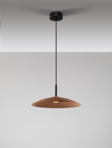 Peca lampa wisząca 1xLED 12W czarna brązowy LE44274