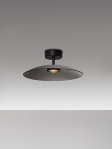 Peca lampa sufitowa 1xLED 12W czarna szary LE44277