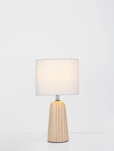 Muzquiz lampa stołowa 1xE27 jasne drewno LE44297