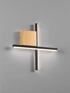 Chota kinkiet 1xLED 10W czarny złoty LE44306