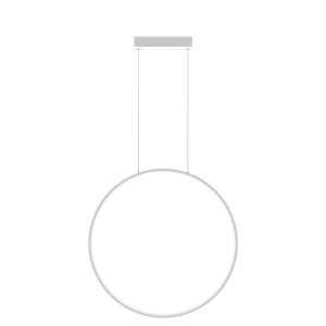 Mirror D90 lampa wisząca LED 50W IP44 CCT biała