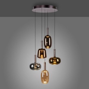 Irides lampa wisząca 5xLED 45W multikolor 2682-70